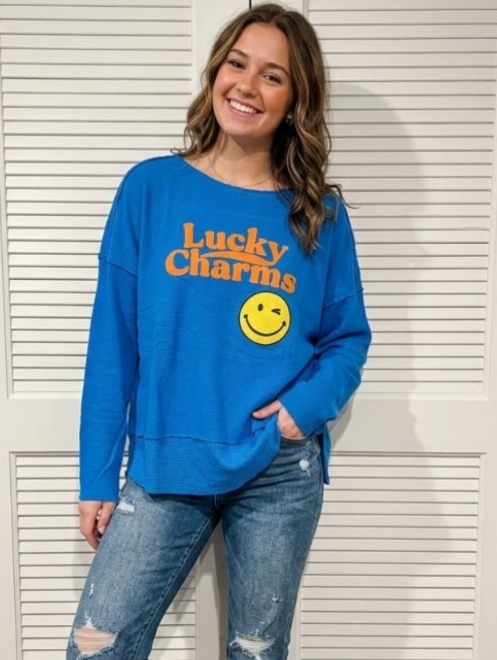 BUCKETLIST Lucky Charms Light Weight Sweater shirt NEW Size M